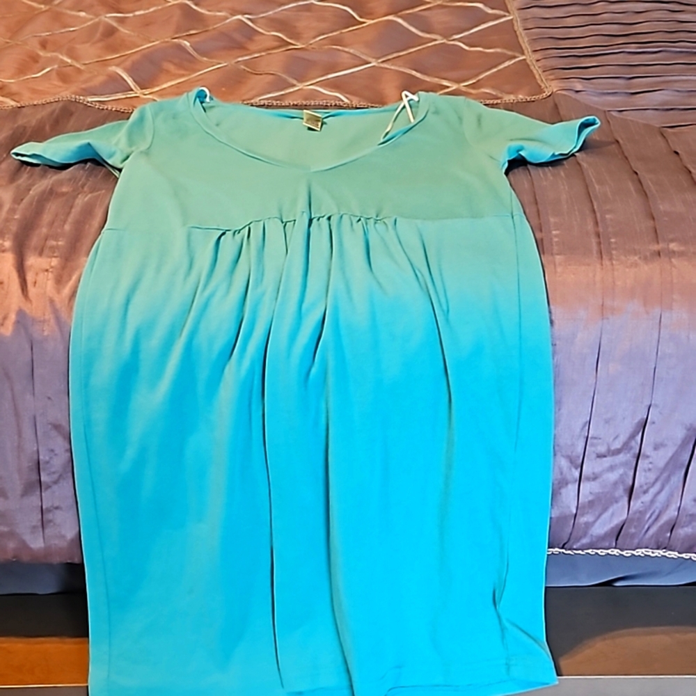 🧚‍♂️light blue v neck baby doll